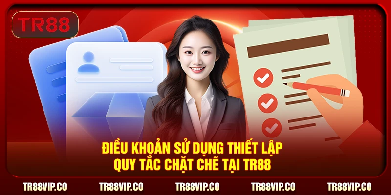 Điều khoản sử dụng thiết lập quy tắc chặt chẽ tại TR88